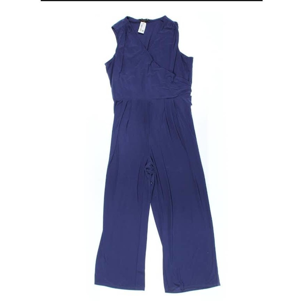 Ryan Wylde Plus Size Boho Flair Navy Jumpsuit Size 2X
